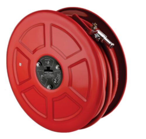 17153-7669_image_0.jpg AGNI FH-1 S Rubber Mild Steel Retractable Manual Fire Hose Reel