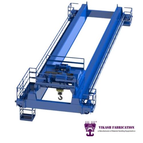 17155-1721_image_0.jpg Vikash Fabrication 3 - 100 ton EOT Crane Double Girder Push Button or Remote Control