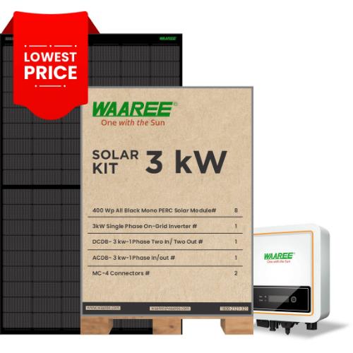 17155-3977_image_0.jpg WAAREE 3 kW Single Phase Mono PERC Non DCR On Grid Solar Solution