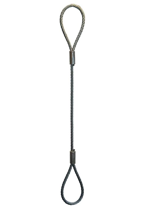 17163-1614_image_0.jpg 1 m Eye Wire Rope Sling 0.01 - 50 ton