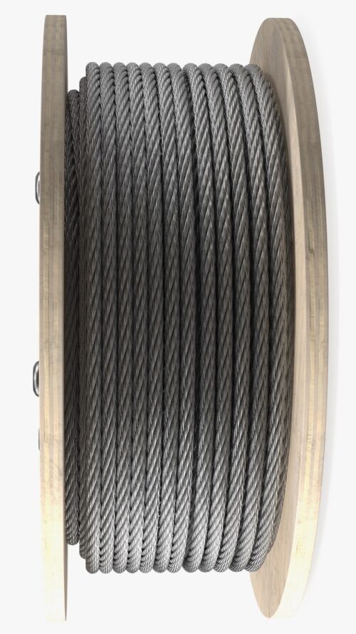 17163-2273_image_0.jpg 12 mm Steel Wire Rope 7 x 19 1770 N/mm2 2 m