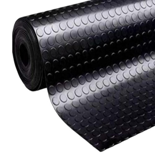 Black Electrical Rubber Mats 4 x 4 m