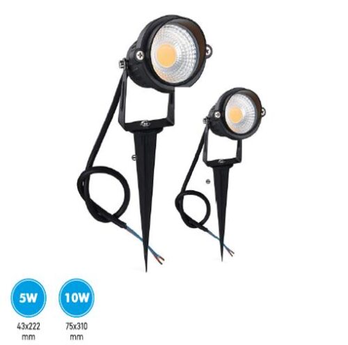 RKTIL Spicks Series 5 W Round IP66 White Garden Light
