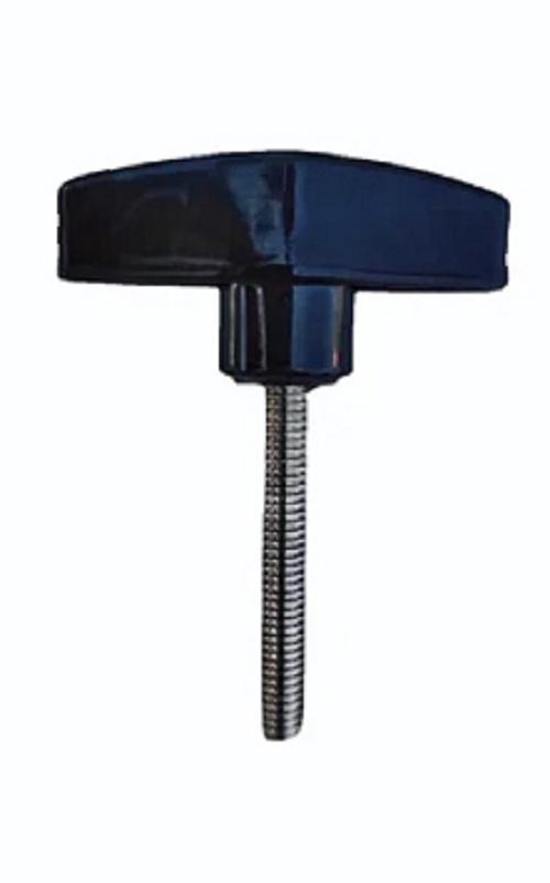 17179-4282_image_0.jpg Rubber and Steel Cabinet Black and Silver 1.5 inch Knobs