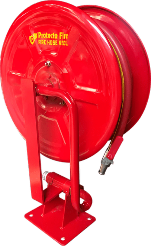 17191-2653_image_0.png Protecto Fire PFSI - HR001 Rubber Carbon Steel Swing Manual Fire Hose Reel