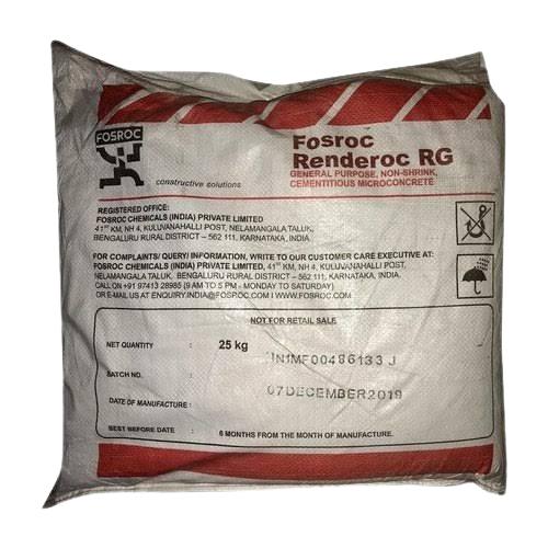 17203-6342_image_0.jpg Fosroc Renderoc RG Concrete Repairing Chemical 25 kg Bag