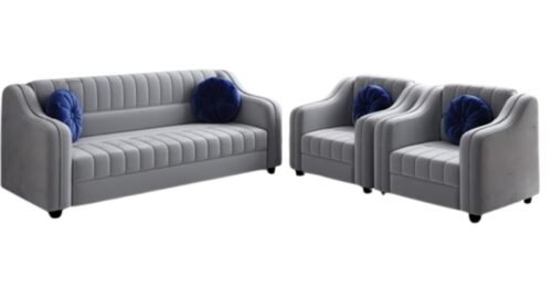 AS Foam 4 Seater Grey Sofa Set