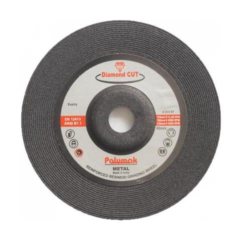 Polymak 100 mm Grinding Wheels Diamond Cut 6 mm 8500 rpm 23 mm
