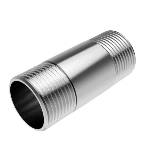 17229-1391_image_0.jpg METAL INOX Stainless Steel Barrel Nipples 10 mm