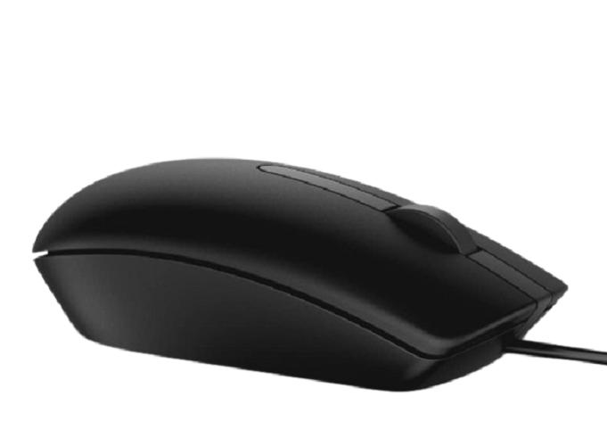 Dell Mouse MS116-BK Wired Optical 13.8 x 9 x 0.25 cm