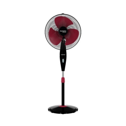 17237-4512_image_0.jpg Crompton GALE CLASSIC 400 mm Black and Red Pedestal Fan