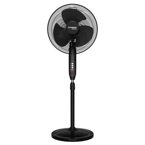 Crompton GALE CLASSIC 400 mm Black Pedestal Fan