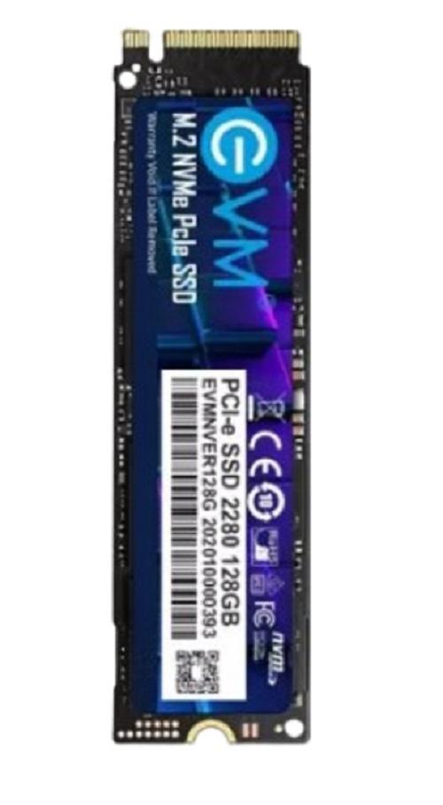 17245-5636_image_0.jpg EVM 128 M.2 NVME PCIE 128 GB Internal SSD Hard Drive PCIe NVMe Black