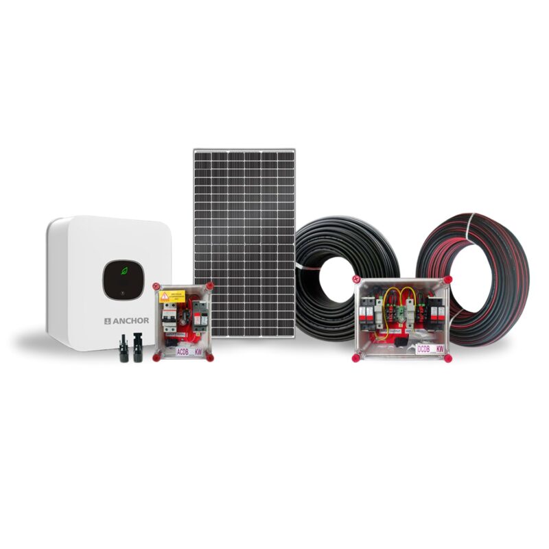 17251-307_image_0.jpg ANCHOR 0.54 kW Single Phase Mono PERC Halfcut DCR On Grid Solar Solution