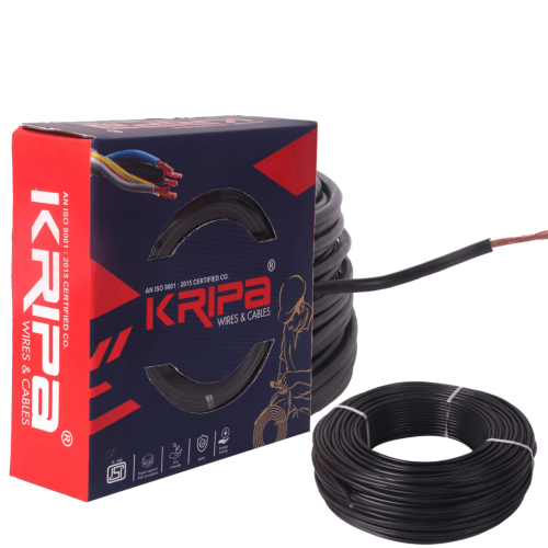 17256-2861_image_0.png KRIPA 1 sqmm House wire HR FR LSH LF Electric Wire Black 90 m