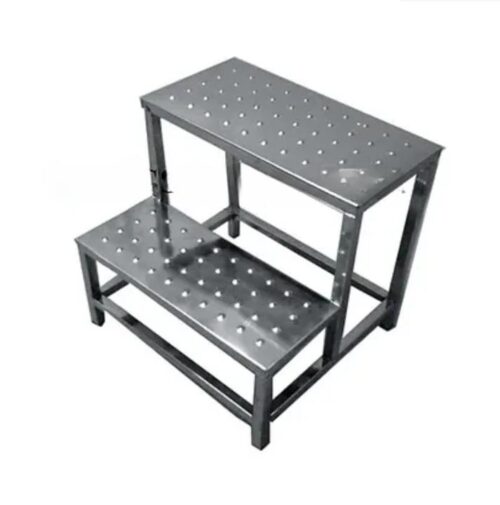 TECHNOCRATS TAC0-10 Double Foot Step Stainless Steel 263 x 165 x 25 mm