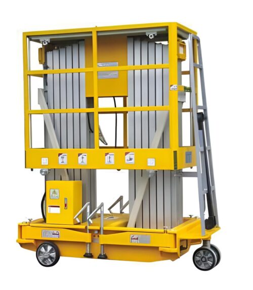 17271-1392_image_0.jpg TECHNOCRATS Self-propelled Vertical Mast Aerial Work Platform 125 kg SW-MAWP200