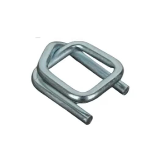 17271-1757_image_0.jpg Strapping Clips Zinc Coated Wire Buckle Galvanized Iron 19 mm Silver
