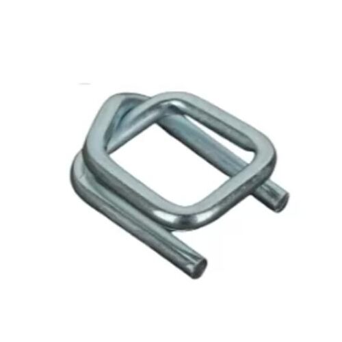Strapping Clips Zinc Coated Wire Buckle Galvanized Iron 32 mm Silver