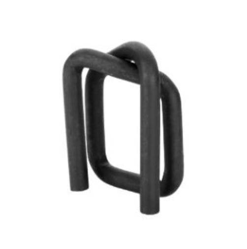 17271-1764_image_0.jpg Strapping Clips Phosphate Coated Wire Buckle Galvanized Iron 19 mm Black
