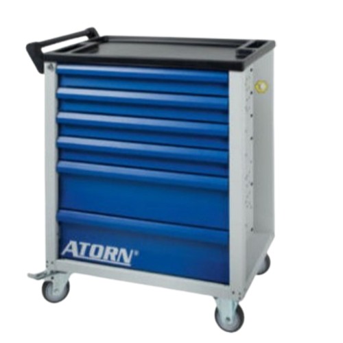 17271-3612_image_0.jpg ATORN 6 Drawer Mild Steel Tool Trolley