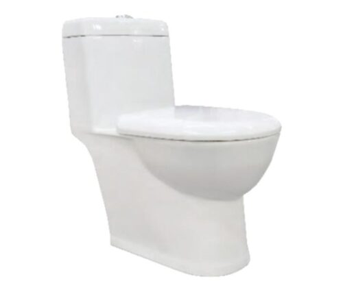 Hindware EWC with Seat Cover and Flush ACE 20154 (S-22) Floor Mounted