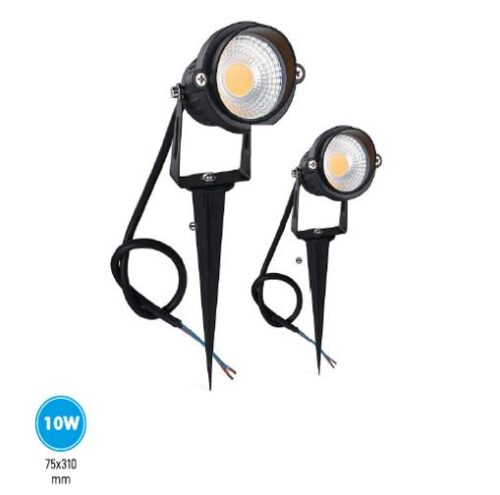 Spicks Series 10 W Round IP66 White Garden Light