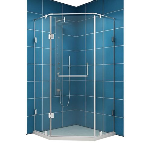 Hindware SU13CLP-2024H19-CR Half Round Shower Enclosure