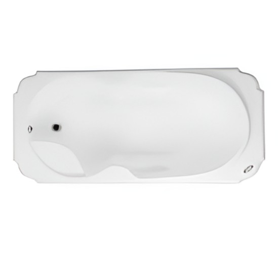Hindware STRAUSS (N) 508578 SW Concealed Bath Tub 183 x 91.5 x 45 cm
