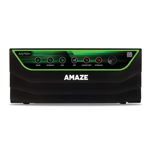 AMAZE AQ 700+ 600 VA 12 V Single Phase Square Wave PWM Off Grid Solar Inverter
