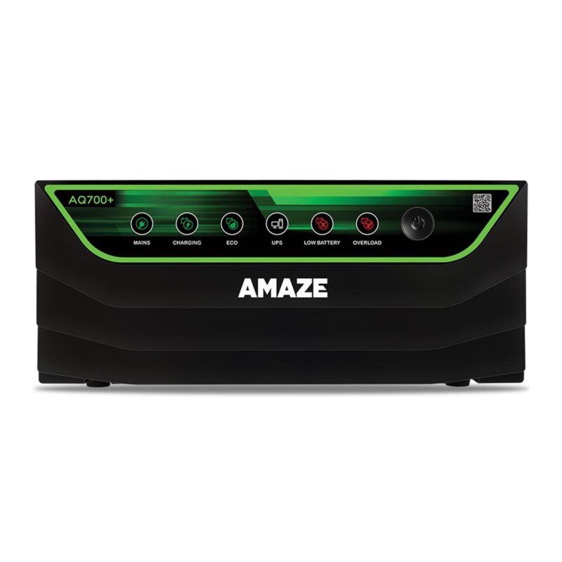 AMAZE AQ 700+ 600 VA 12 V Single Phase Square Wave PWM Off Grid Solar Inverter