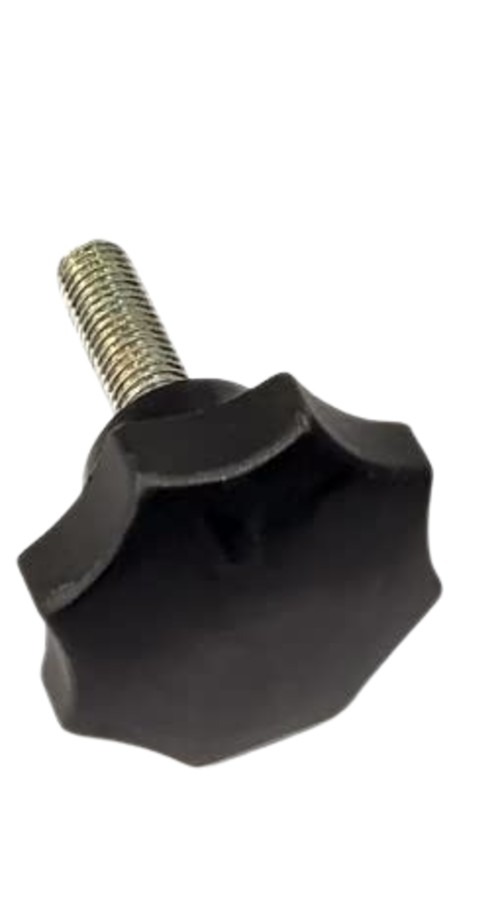 Hymexo Rubber and Mild Steel Cabinet Black 40 mm Knobs