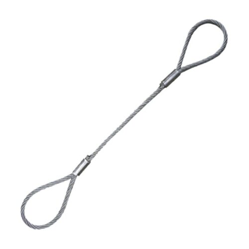 1 m Eye and Eye Wire Rope Sling 5 ton