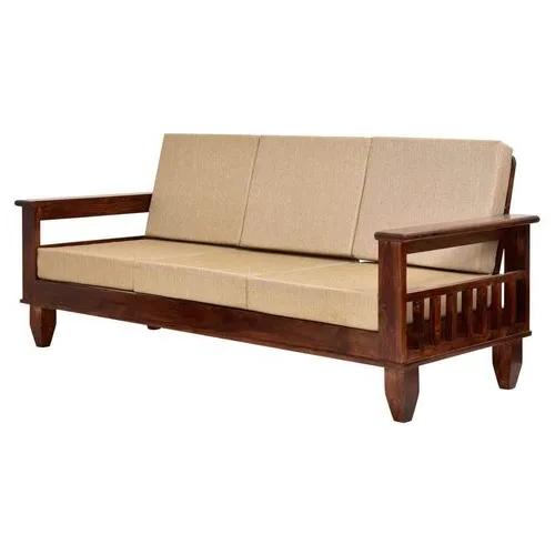 Generic Sheesham Wood 3 Seater Sofa Set