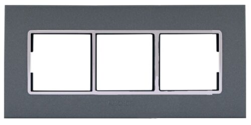 17285-7209_image_0.jpeg ANCHOR 65906B 6 Module Black Modular Switch Plate Cover