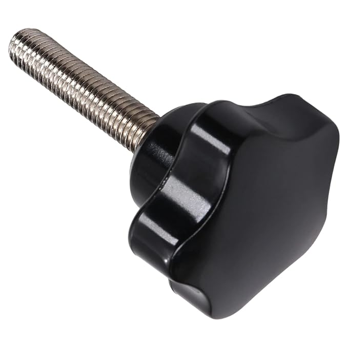 Plastic Star Black 40 mm Knobs