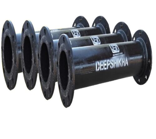 DEEPSHIKHA 350 mm Bitumen Coated CI Pipes 4 m Double Flanged