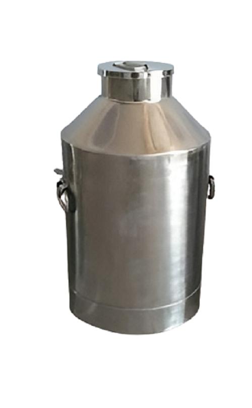 Real Stainless Steel 20 L Cylindrical Silver Milk Cans