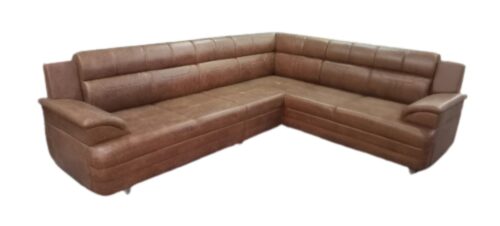Mahalaxmi Wooden 6 Seater Brown Sofa Set