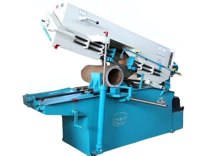 17307-77_image_0.jpg Laxson 3000 x 27 x 0.9 mm Semi Automatic Bandsaw Machine LK-1HS 35 MPM