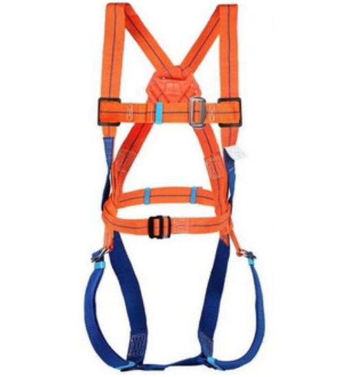 Polyester Full Body Simple Hook Single Rope Safety Harness L
