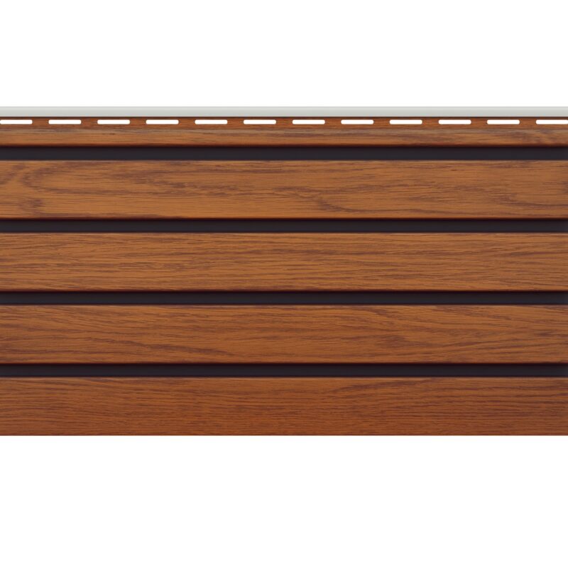 VOX SX(P)-06 Fronto Exterior Polyvinyl Slat Panel Golden Oak 2950 x 250 mm