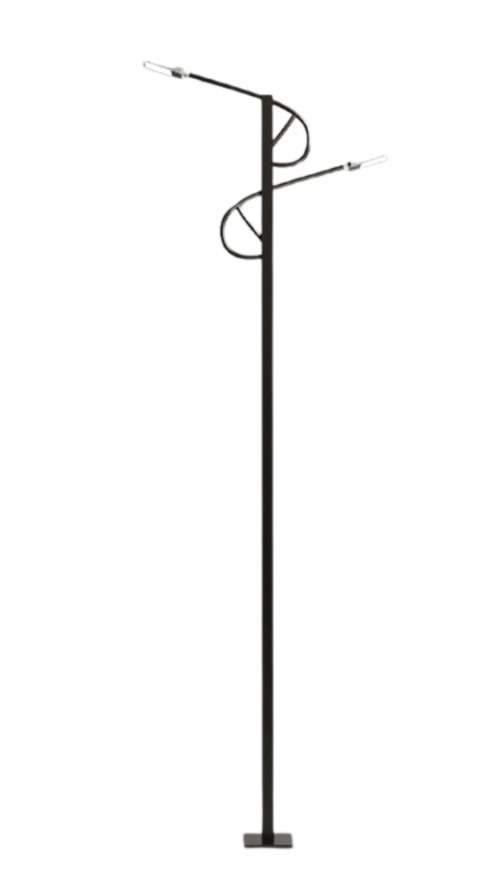 AARVI 9 m Double Mild Steel Octagonal Poles