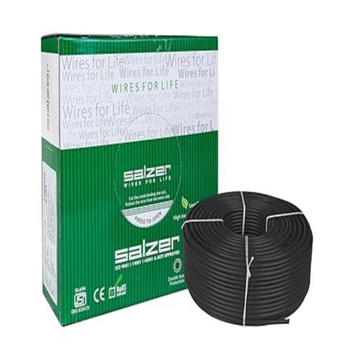 17335-746_image_0.jpg Salzer 1 sqmm FR Electric Wire Black 90 m