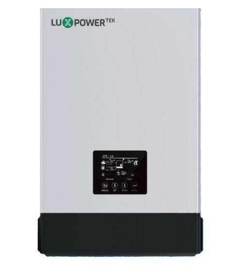 17340-1615_image_0.jpg LuxPower SNA 6000W 6 kVA 48 V Single Phase Sine Wave MPPT Off Grid Solar Inverter