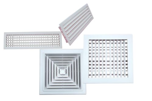 17344-128_image_0.jpg GREENCON 225 x 225 mm Air Grill GCABS 400 CFM Horizontal Louvres