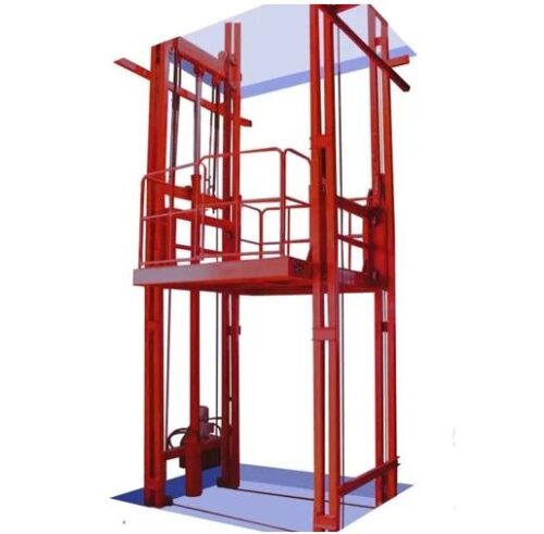 India Elevator Steel 20 ft Hydraulic Goods Lift 4 ton