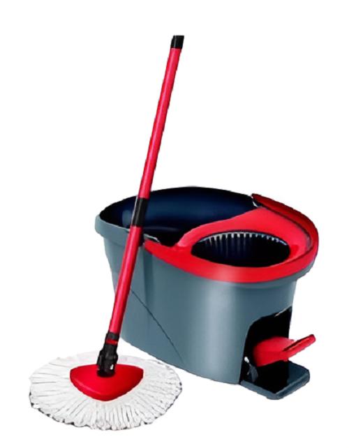 17349-611_image_0.jpg Spin Bucket Mop Cotton 6 x 6.3 mm Black and Red