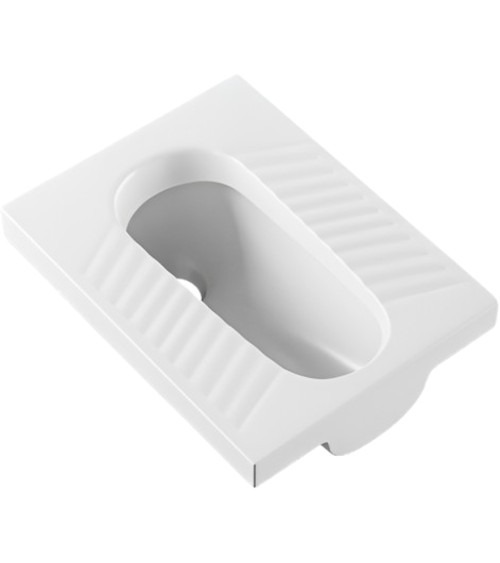 Bathero Thrift Pan Toilet Seat Orissa Pan 23 - 61003 Ceramic
