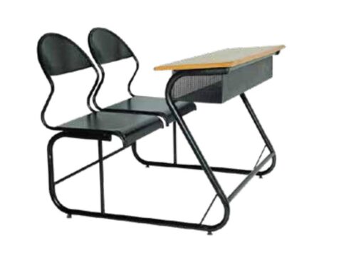 17355-347_image_0.jpg Furnways Mild Steel 2 Seater Student Bench Desk